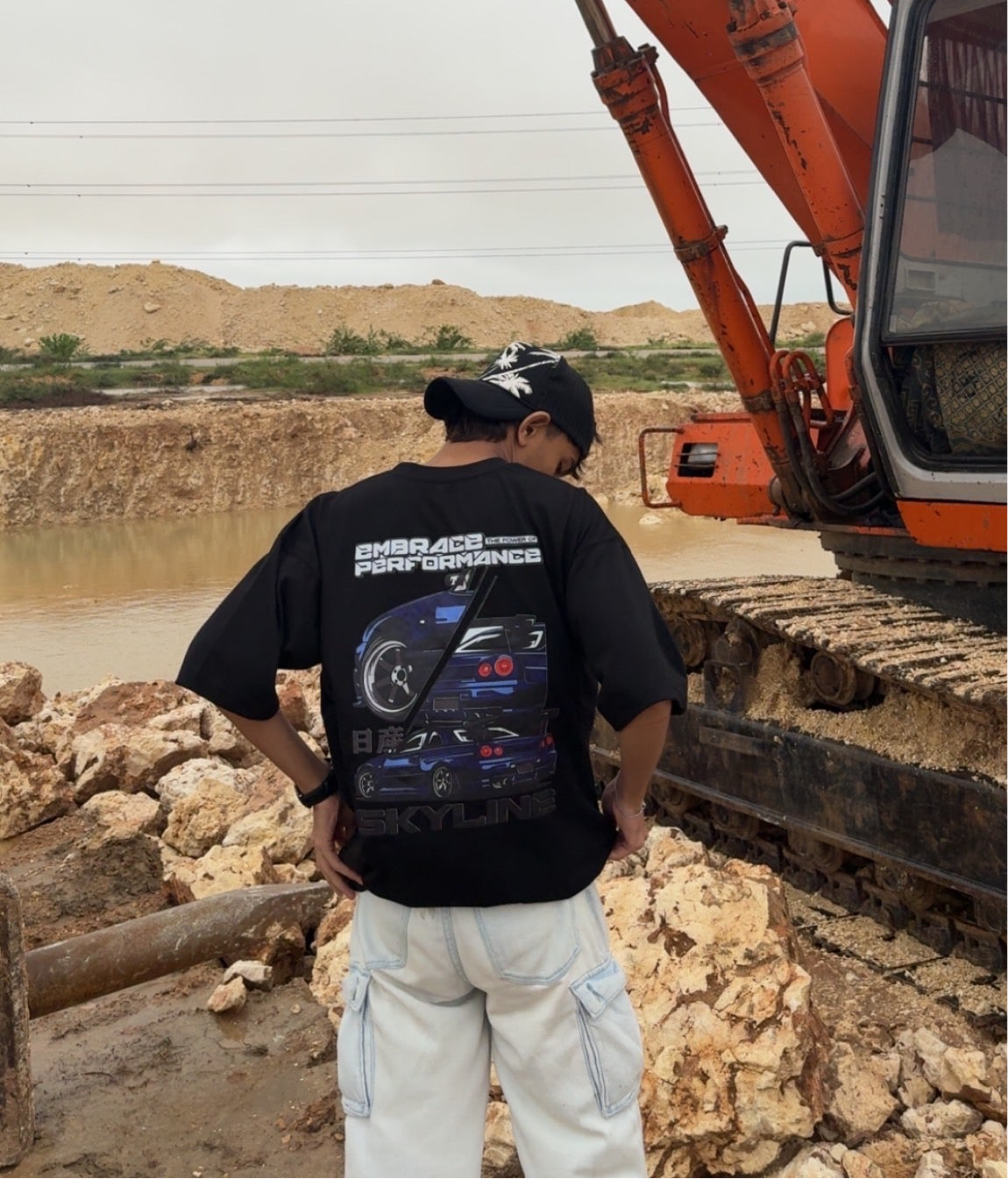 Skyline Tee – Black Edition (Skyline Noir)